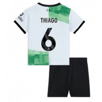 Liverpool Thiago Alcantara #6 Bortaställ Barn 2023-24 Korta ärmar (+ Korta byxor)